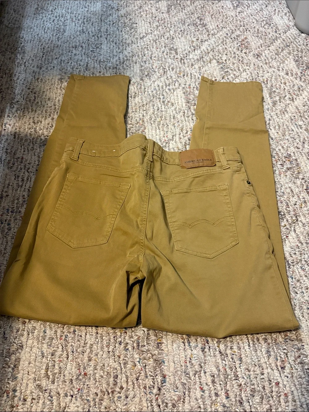 American Eagle Outfitters Men’s Tan Straight Slim Jeans